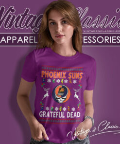 Phoenix Suns Grateful Dead Ugly Christmas Women T Shirt