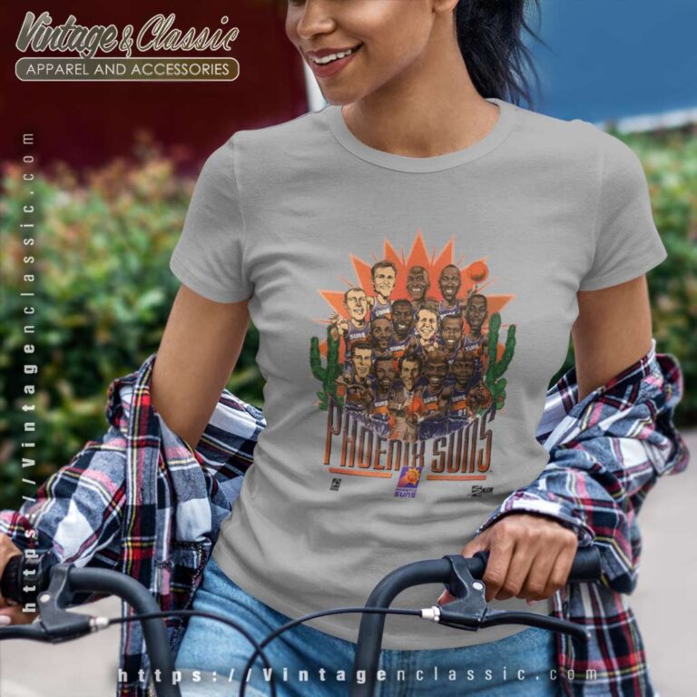 Phoenix Suns Shirt 1993 Caricature Rising Suns Women TShirt 1 Phoenix Suns Shirt 1993 Caricature Rising Suns Women TShirt 1