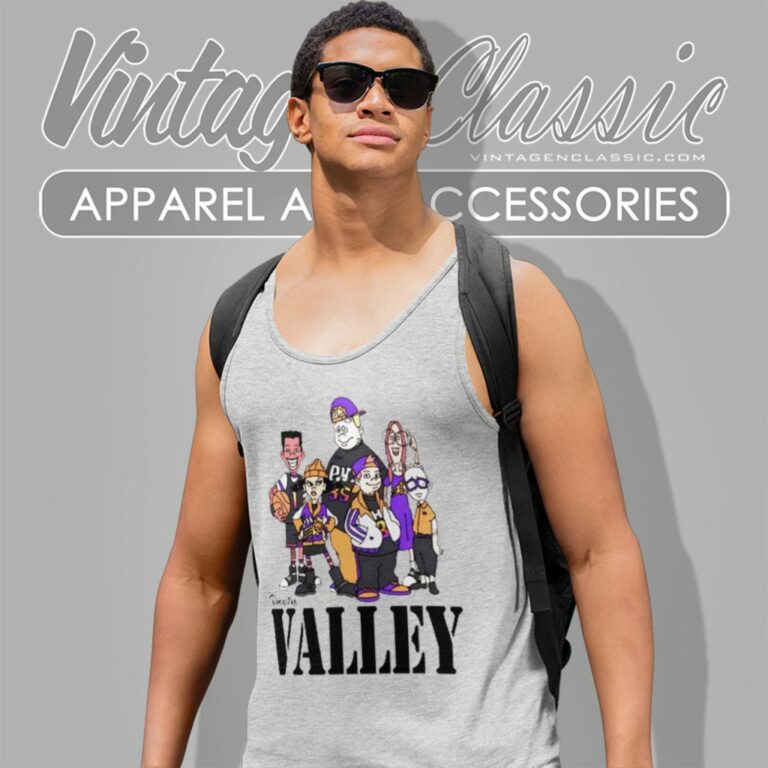 Phoenix Suns Valley Recess Cartoon Tank Top Racerback Phoenix Suns Valley Recess Cartoon Tank Top Racerback
