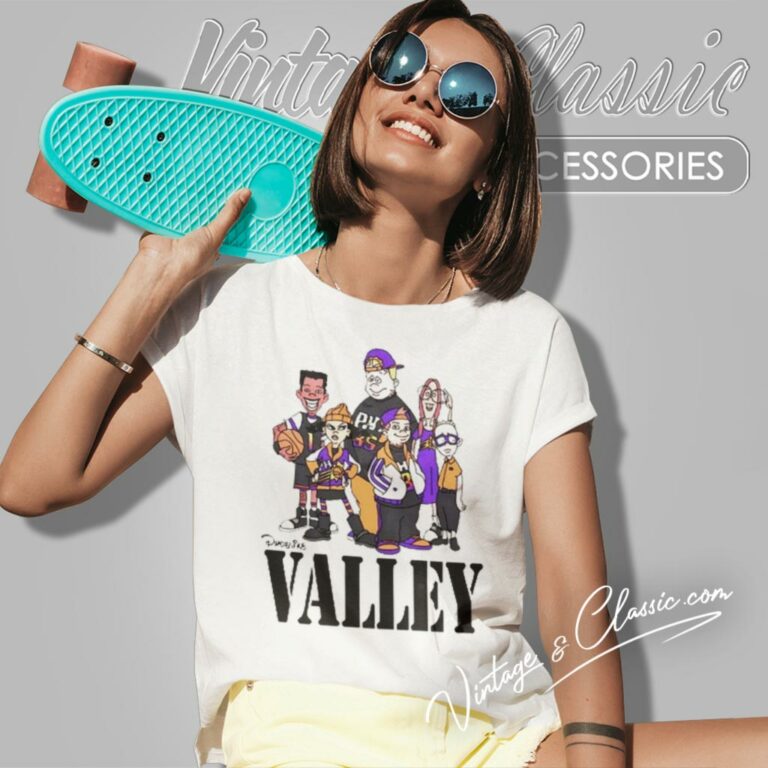 Phoenix Suns Valley Recess Cartoon Women T Shirt Phoenix Suns Valley Recess Cartoon Women T Shirt