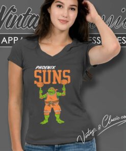 Phoenix Suns X Teenage Mutant Ninja Turtles V Neck TShirt