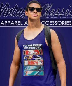 Pick One Team To Win The Super Bowl Nfl Tank Top Racerback
