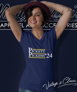 Pickett Pickens 24 Pittsburgh Steelers V Neck TShirt