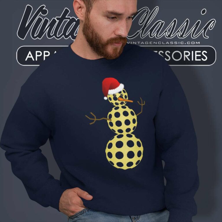 Pickleball Christmas Shirt Funny Pickleball Snowman Sweatshirt Pickleball Christmas Shirt Funny Pickleball Snowman Sweatshirt