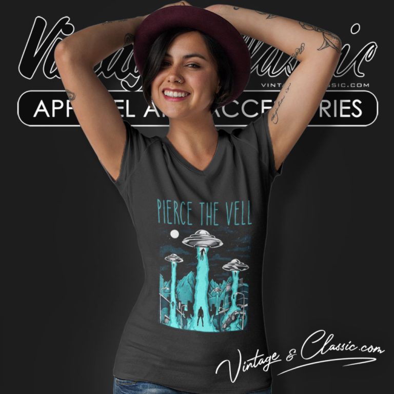 Pierce The Veil Album Cover V Neck TShirt Pierce The Veil Album Cover V Neck TShirt