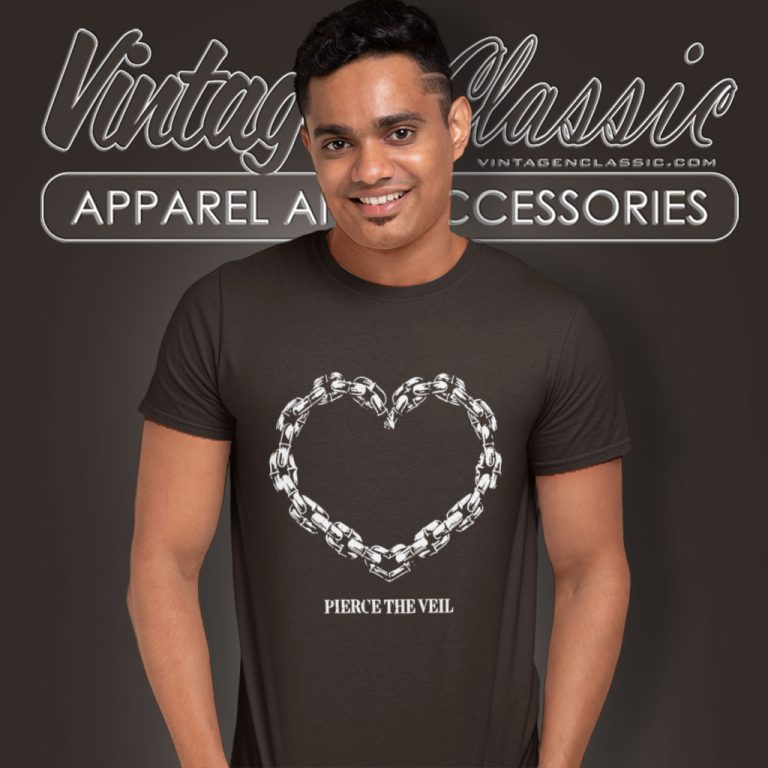 Pierce The Veil Chain Heart T Shirt Pierce The Veil Chain Heart T Shirt