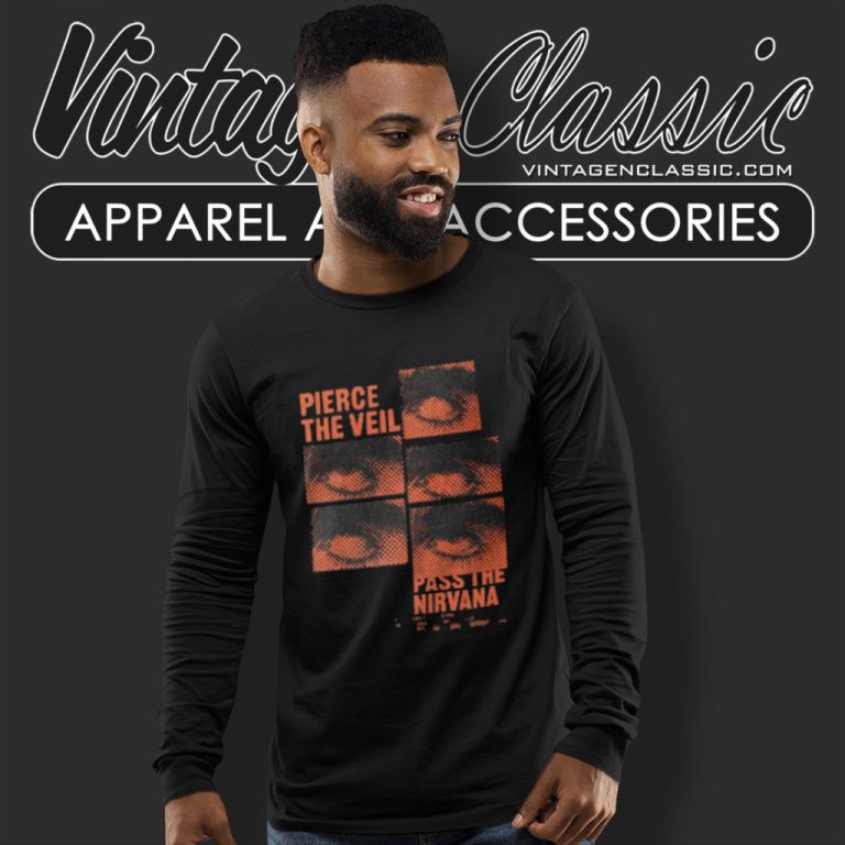 Pierce The Veil Eye Blocks Long Sleeve Tee Pierce The Veil Eye Blocks Long Sleeve Tee