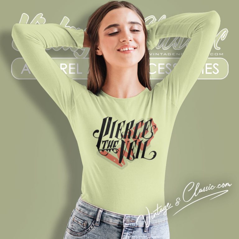 Pierce The Veil Logo Art Long Sleeve Tee Pierce The Veil Logo Art Long Sleeve Tee