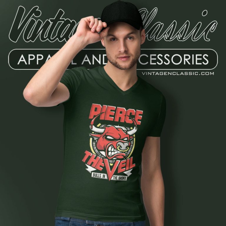 Pierce The Veil Shirt Bulls In The Bronx V Neck TShirt Pierce The Veil Shirt Bulls In The Bronx V Neck TShirt