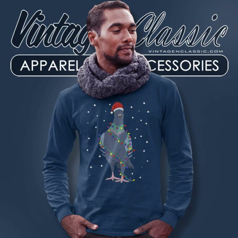 Pigeons Christmas Light Pigeon Breeder Christmas Long Sleeve Tee Pigeons Christmas Light Pigeon Breeder Christmas Long Sleeve Tee