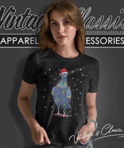 Pigeons Christmas Light Pigeon Breeder Christmas Women TShirt