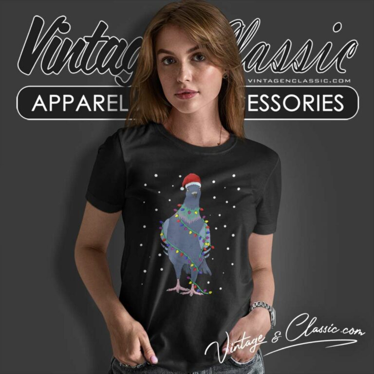 Pigeons Christmas Light Pigeon Breeder Christmas Women TShirt Pigeons Christmas Light Pigeon Breeder Christmas Women TShirt
