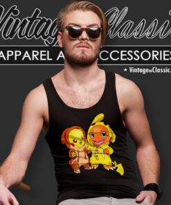 Pikachu And Charmander Best Friends Tank Top Racerback