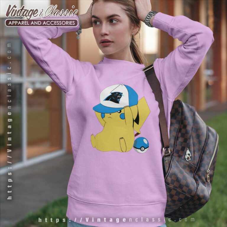Pikachu Carolina Panthers Fans Nfl Sweatshirt Pikachu Carolina Panthers Fans Nfl Sweatshirt
