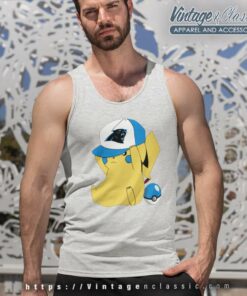 Pikachu Carolina Panthers Fans Nfl Tank Top Racerback