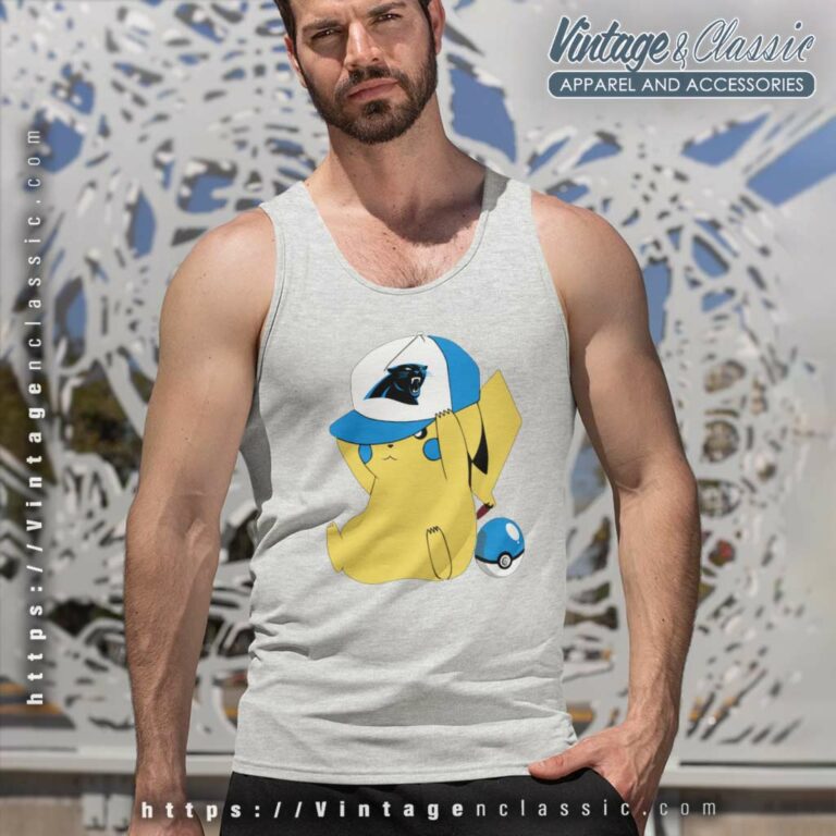 Pikachu Carolina Panthers Fans Nfl Tank Top Racerback Pikachu Carolina Panthers Fans Nfl Tank Top Racerback