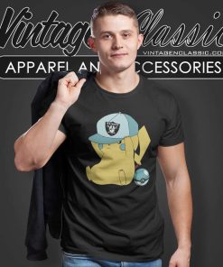 Pikachu Fan Las Vegas Raiders T Shirt