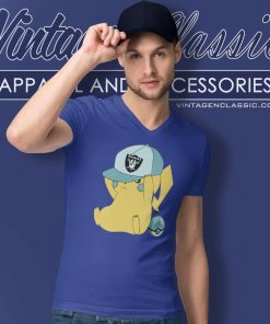 Pikachu Fan Las Vegas Raiders V Neck TShirt