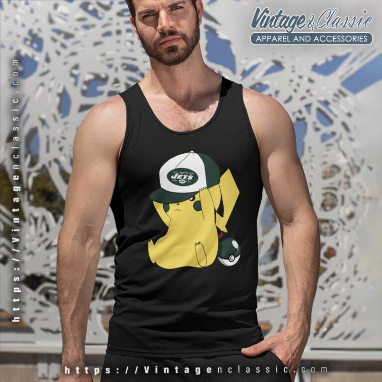 Pikachu Fans New York Jets Tank Top Racerback Pikachu Fans New York Jets Tank Top Racerback