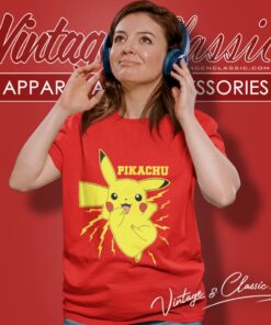 Pikachu Lightning Bolt Women T Shirt