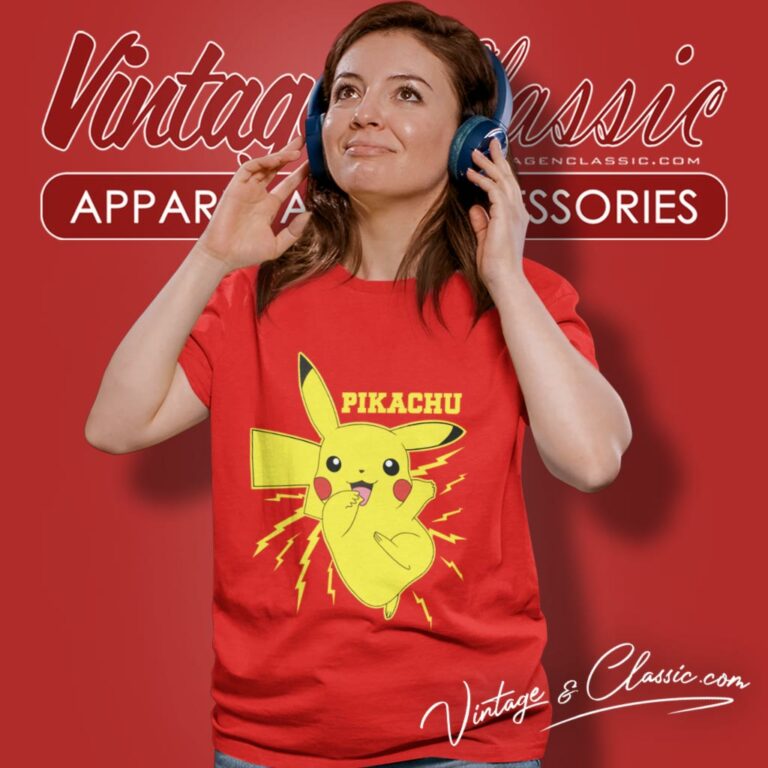 Pikachu Lightning Bolt Women T Shirt Pikachu Lightning Bolt Women T Shirt