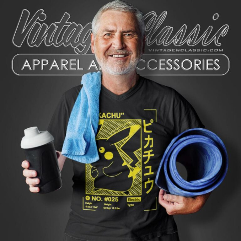 Pikachu Profile Gold Card V Neck TShirt Pikachu Profile Gold Card V Neck TShirt