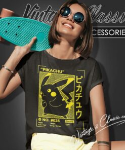 Pikachu Profile Gold Card Women T Shirt