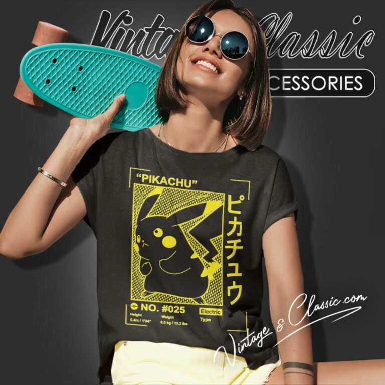 Pikachu Profile Gold Card Women T Shirt Pikachu Profile Gold Card Women T Shirt