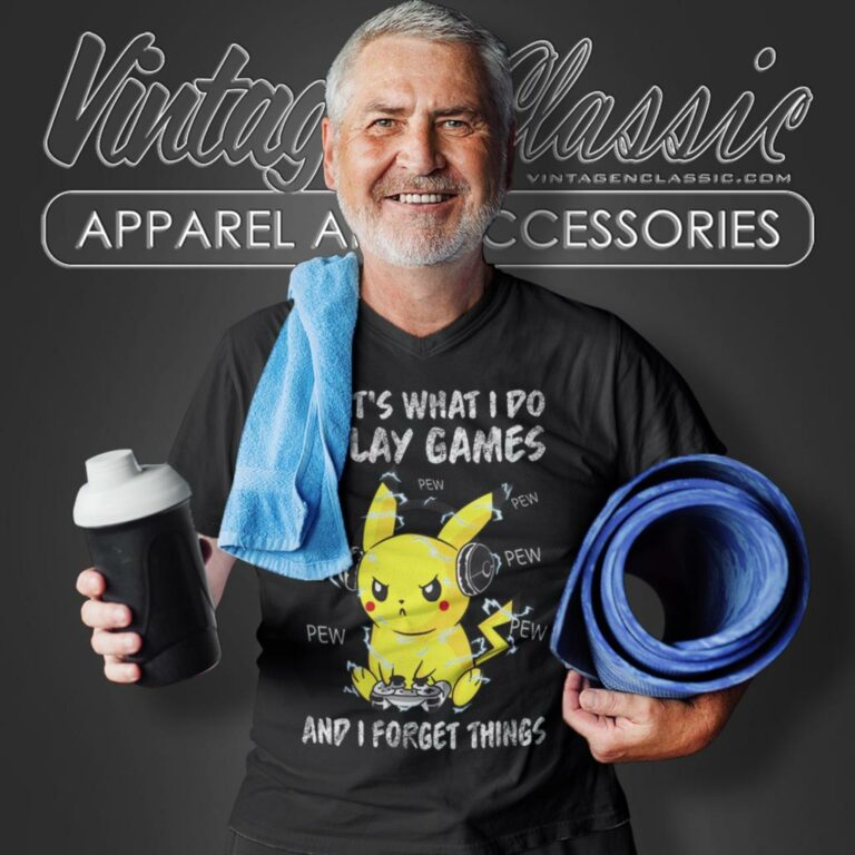 Pikachu Shirt Thats What I Do I Play Games And I Forget Things V Neck TShirt Pikachu Shirt Thats What I Do I Play Games And I Forget Things V Neck TShirt