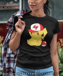 Pikachu Tampa Bay Buccaneers Women TShirt
