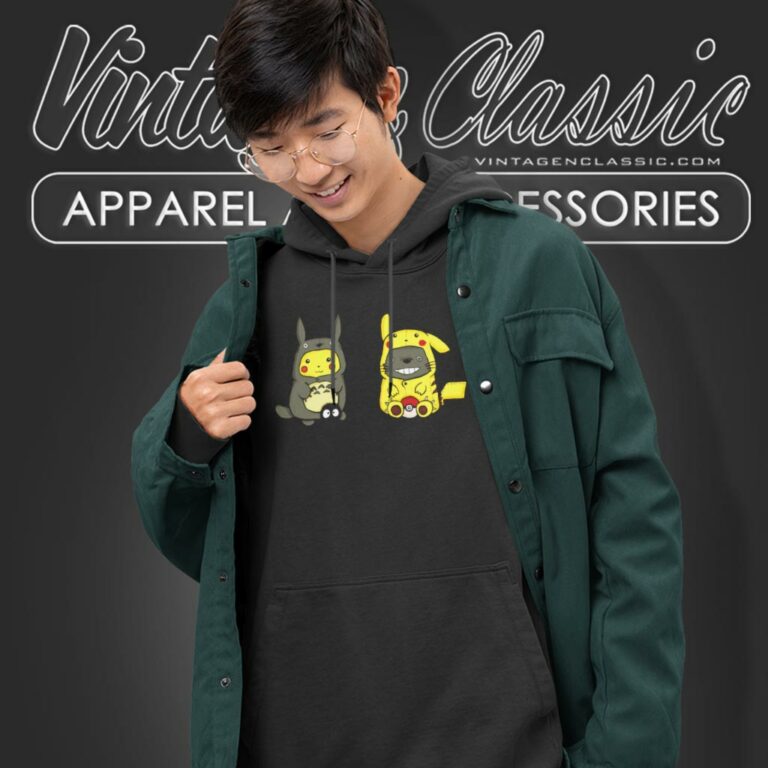 Pikachu Totoro Hoodie Pikachu Totoro Hoodie