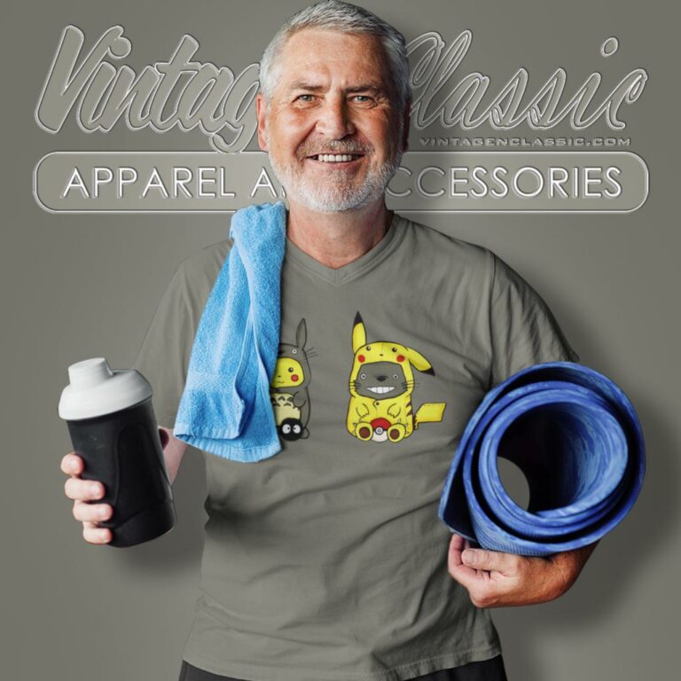 Pikachu Totoro V Neck TShirt Pikachu Totoro V Neck TShirt