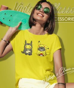 Pikachu Totoro Women T Shirt