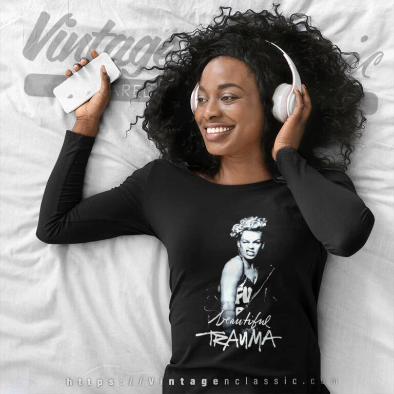 Pink Beautiful Trauma Long Sleeve Tee Pink Beautiful Trauma Long Sleeve Tee