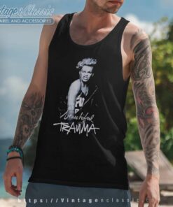 Pink Beautiful Trauma Tank Top Racerback