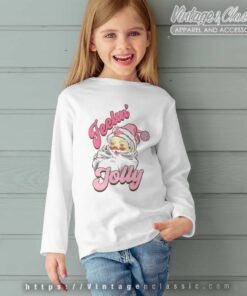 Pink Christmas Feeling Jolly kids Longsleeve