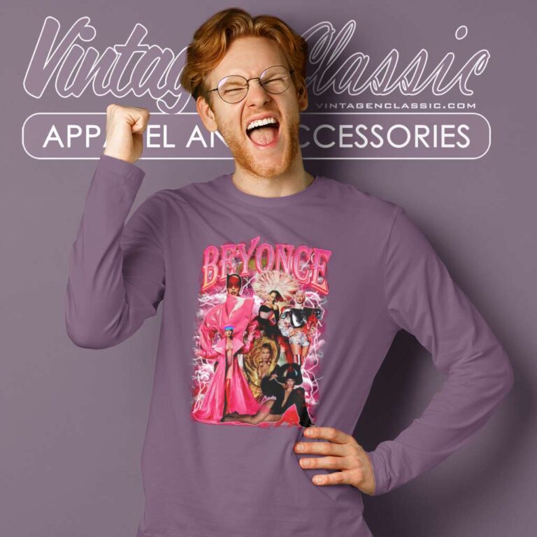 Pink Collection Images Beyonce Long Sleeve Tee Pink Collection Images Beyonce Long Sleeve Tee