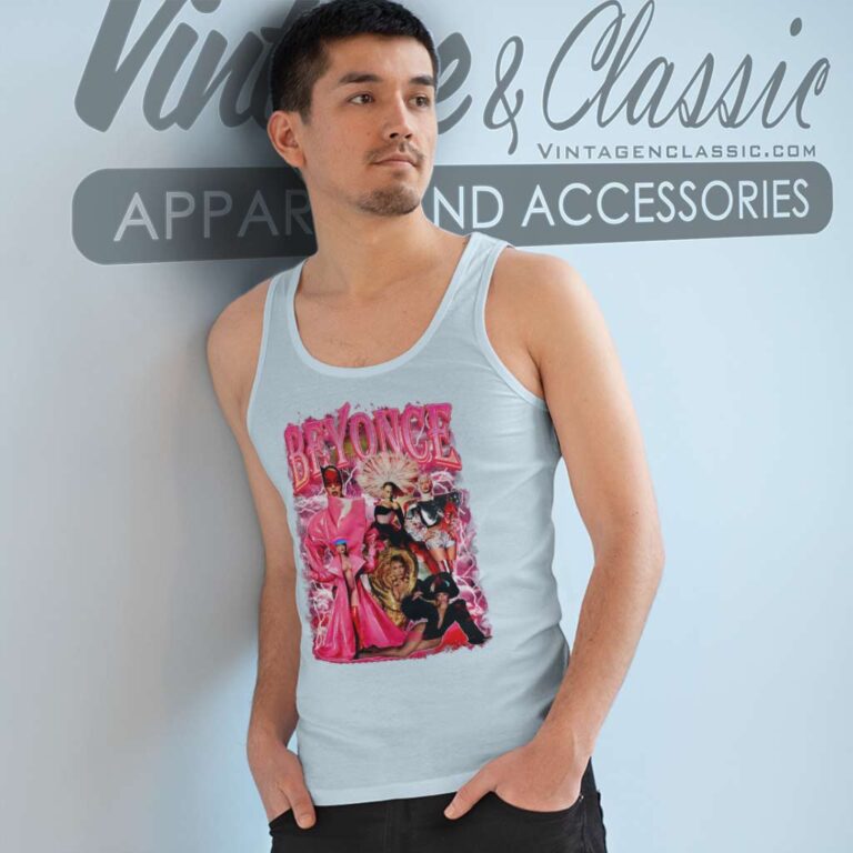 Pink Collection Images Beyonce Tank Top Racerback Pink Collection Images Beyonce Tank Top Racerback