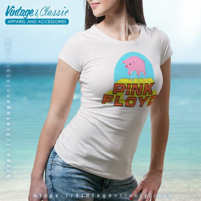 Pink Floyd Algie Pig Women TShirt Pink Floyd Algie Pig Women TShirt