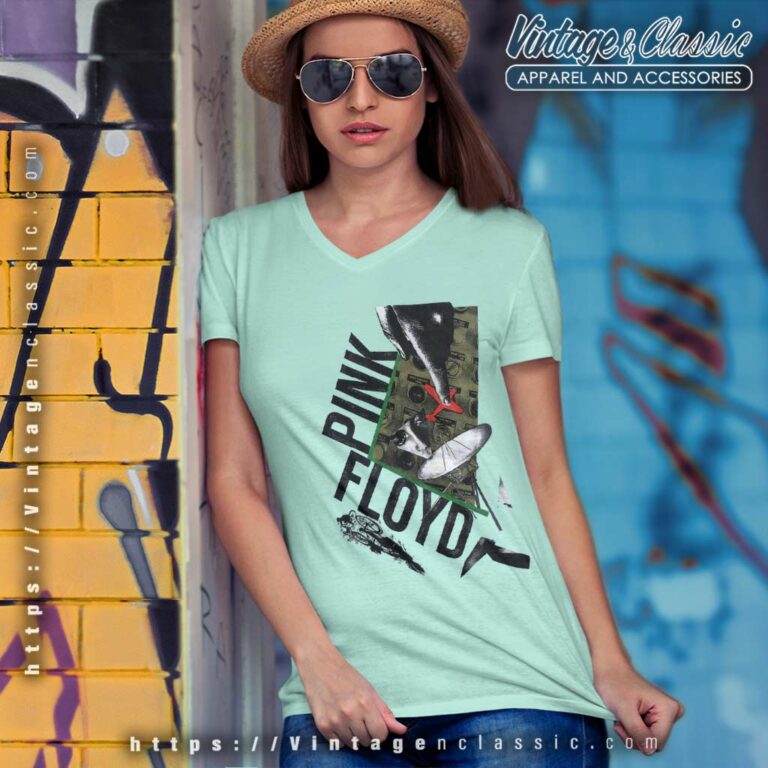 Pink Floyd American Tour V Neck TShirt Pink Floyd American Tour V Neck TShirt