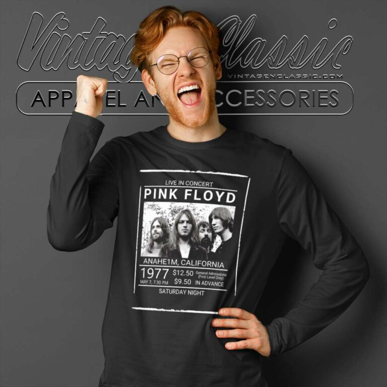 Pink Floyd Anaheim California Long Sleeve Tee Pink Floyd Anaheim California Long Sleeve Tee