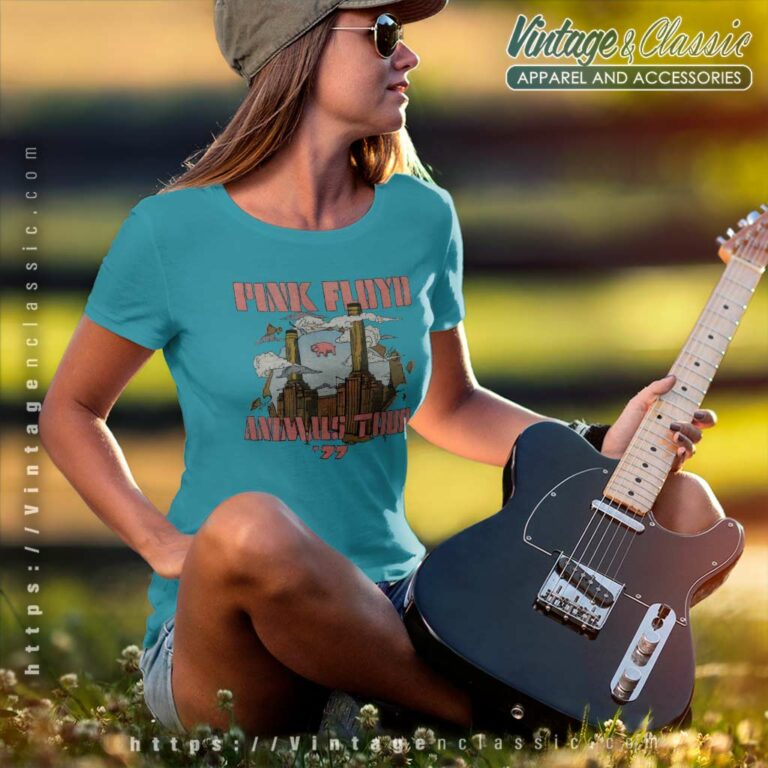 Pink Floyd Animals Tour Women TShirt Pink Floyd Animals Tour Women TShirt