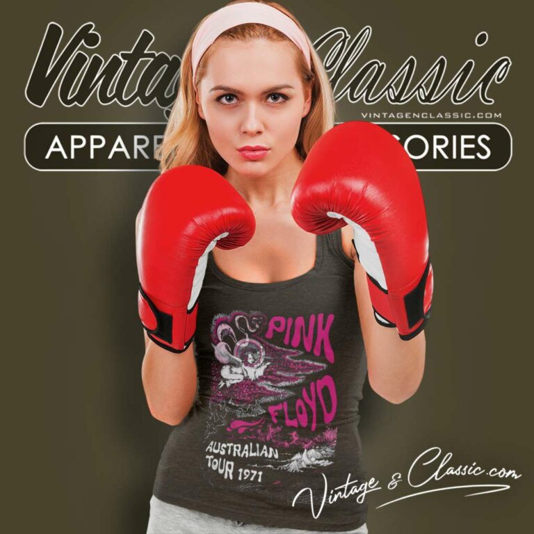 Pink Floyd Australian Tour 1971 Tank Top Racerback Pink Floyd Australian Tour 1971 Tank Top Racerback