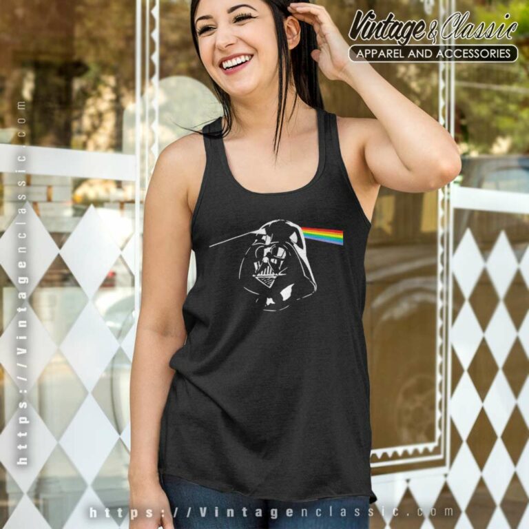 Pink Floyd Darth Vader Dark Side Of The Moon Star Wars Tank Top Racerback Pink Floyd Darth Vader Dark Side Of The Moon Star Wars Tank Top Racerback