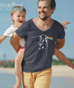 Pink Floyd Darth Vader Dark Side Of The Moon Star Wars V Neck TShirt
