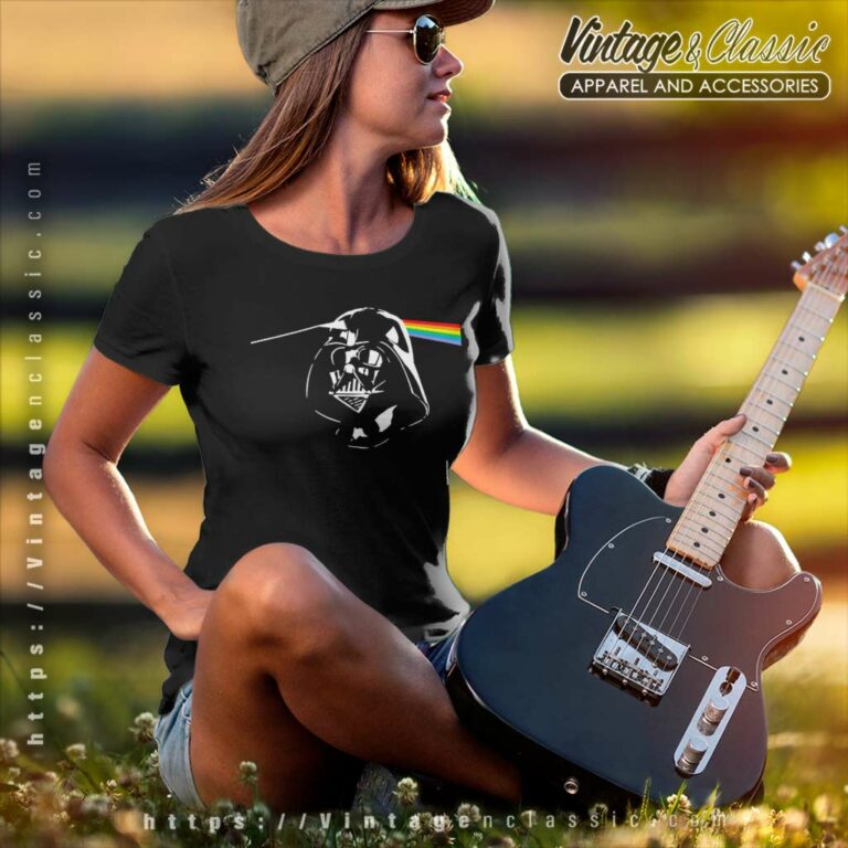 Pink Floyd Darth Vader Dark Side Of The Moon Star Wars Women TShirt Pink Floyd Darth Vader Dark Side Of The Moon Star Wars Women TShirt