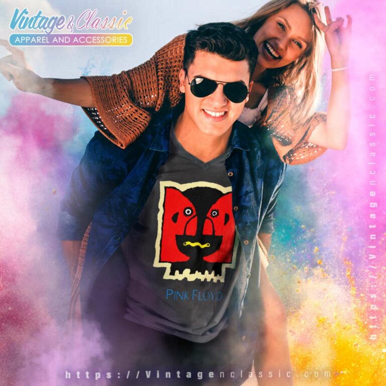 Pink Floyd Division Bell V Neck TShirt Pink Floyd Division Bell V Neck TShirt