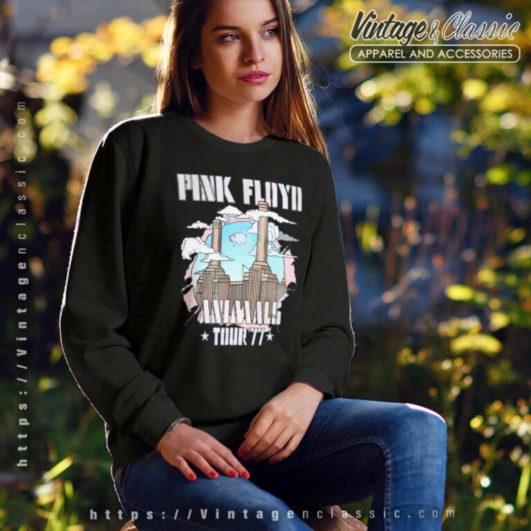 Pink Floyd Factory Animals Tour Sweatshirt Pink Floyd Factory Animals Tour Sweatshirt