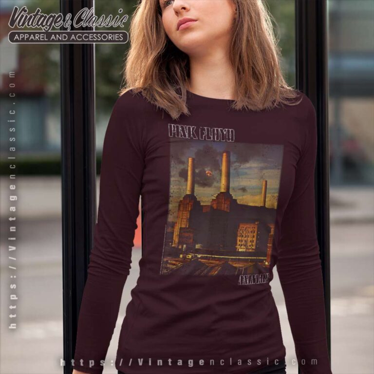 Pink Floyd Faded Animals Shirt Long Sleeve Tee Pink Floyd Faded Animals Shirt Long Sleeve Tee