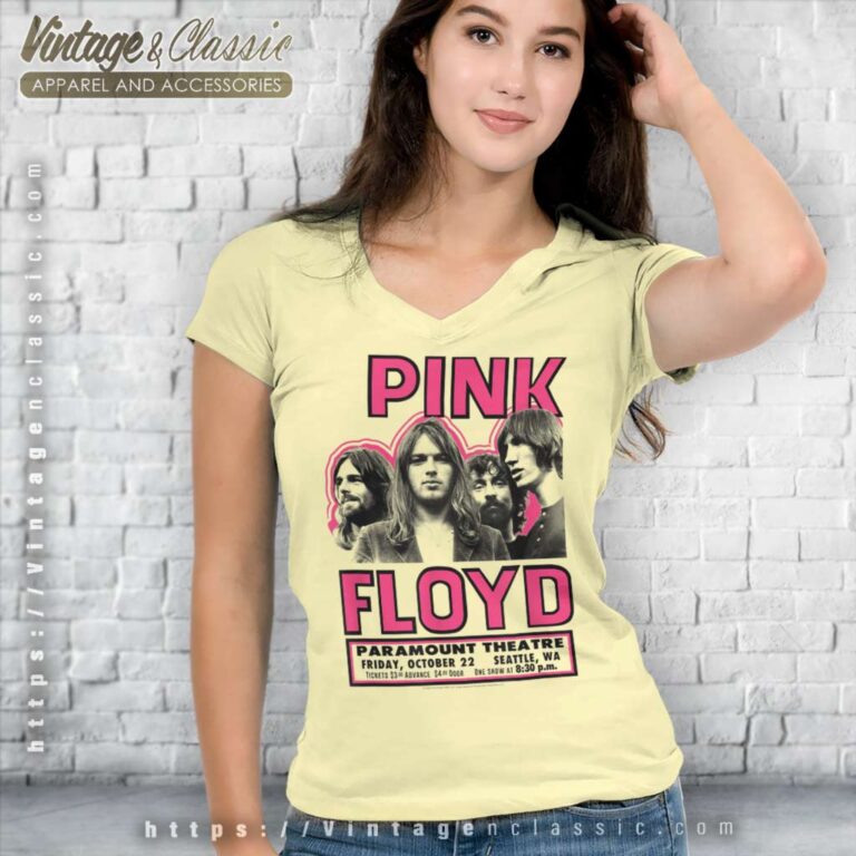 Pink Floyd Live At The Paramount Shirt V Neck TShirt Pink Floyd Live At The Paramount Shirt V Neck TShirt